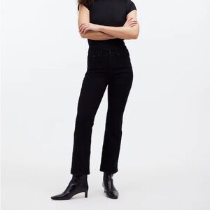 Madewell mid-rise kick out Black Flare Women's Jeans